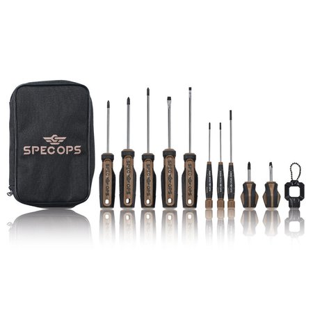 SPEC OPS Screwdriver Set with Case, 10-Piece SPEC-S-10PK